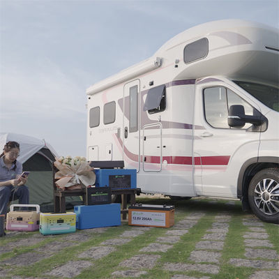 トレーラーRV LiFePO4電池再充電可能なBMS太陽12.8V 12v 200ah Agm深い周期電池
